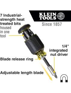 Destornillador Stubby Klein Tools 32308 8-en-1 Ajustable 2