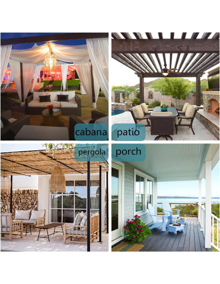 Cortina Impermeable BONZER 54x84 cm Crema para Exterior Cortina Impermeable BONZER 54x84 cm Crema para Exterior