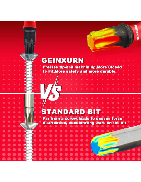 Juego de 51 Puntas Torx T40 GEINXURN Acero S2 2.54 cm