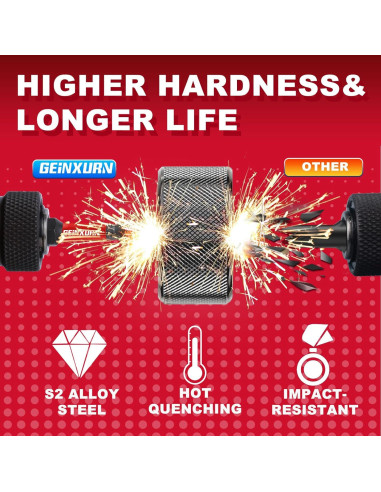 Juego de 51 Puntas Torx T40 GEINXURN Acero S2 2.54 cm