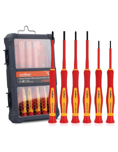 Destornilladores Aislados HORUSDY 6 Piezas 1000V Mini