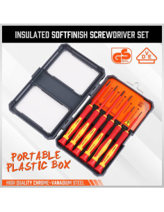 Destornilladores Aislados HORUSDY 6 Piezas 1000V Mini 2