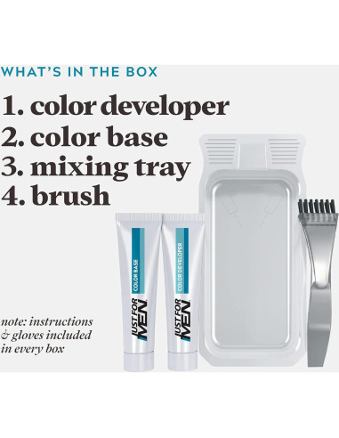 Tinte para Barba Just For Men Rubio M-10/15 - Paquete de 3