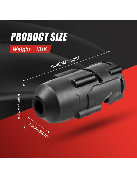 Bota Protectora M18 MXASLKMZ para Llave de Impacto 2 Pcs