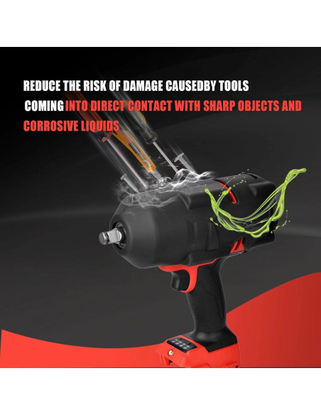 Bota Protectora M18 MXASLKMZ para Llave de Impacto 2 Pcs