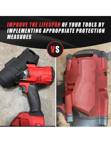 Bota Protectora M18 MXASLKMZ para Llave de Impacto 2 Pcs