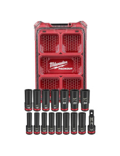 Juego de Enchufes Milwaukee MET Impact 1/2" 16 Piezas