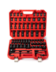 Juego de Enchufes de Impacto TOHOME 66 Piezas Cr-V 12,51 kg