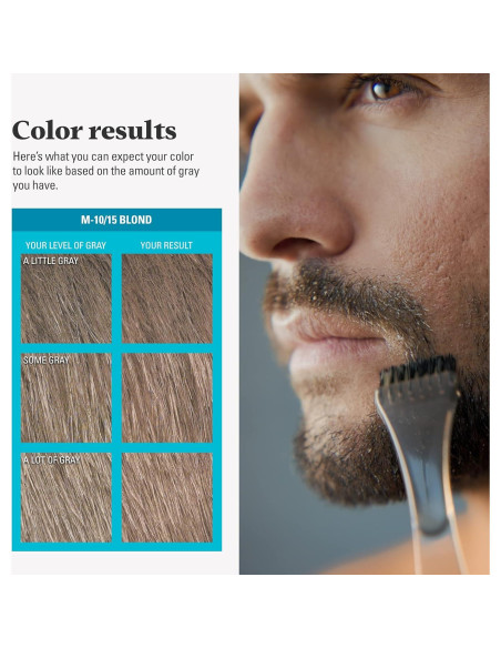 Tinte para Barba Just For Men Rubio M-10/15 - Paquete de 3