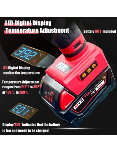 Pistola de Pegamento Inalámbrica MONVICT 100W 18V