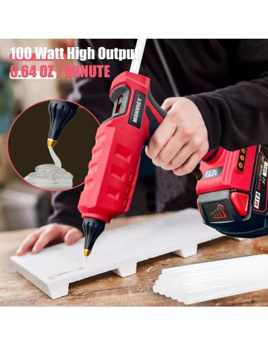 Pistola de Pegamento Inalámbrica MONVICT 100W 18V