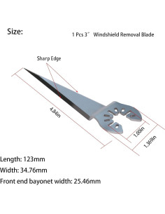 Cuchilla de Remoción de Parabrisas XTPTFABS 10 cm 2