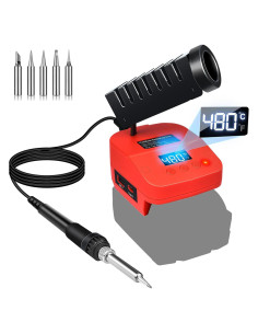 Estación de Soldadura CdbestBm M18 18V Inalámbrica LCD USB