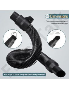 Ensamblaje de Manguera para Aspiradora Milwaukee M18 0.45kg 2