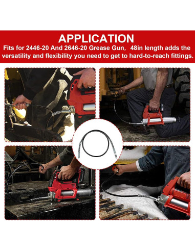 Manguera de Grasa VIDABTE 121,92 cm 49-16-2647 Compatible M18