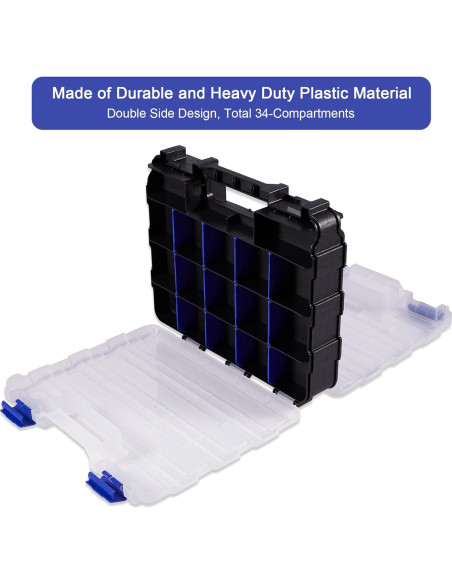 Caja de Almacenamiento AIDY-PRO 34 Compartimentos Doble Lado