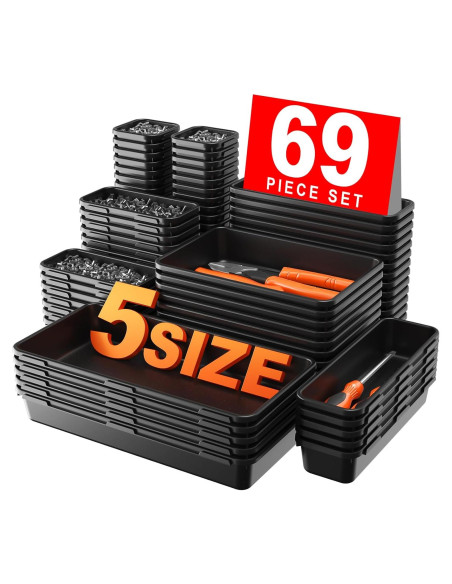 Organizador de Herramientas A-LuGei 69 Piezas 5 Tamaños