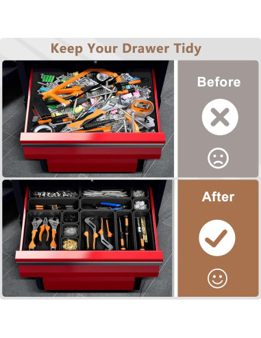 Organizador de Herramientas A-LuGei 69 Piezas 5 Tamaños