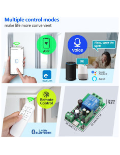 Interruptor Inteligente WiFi DieseRC EW748 4x1 Control APP 2