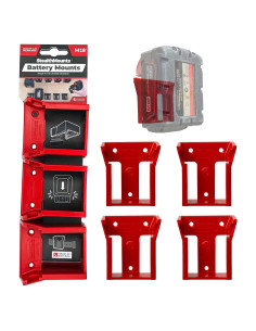 Soporte de Batería StealthMounts para Milwaukee M18 - 4 Pzas