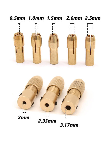 Chuck de Taladro Mesee 0.5-3mm con Llave Allen