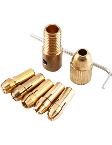 Chuck de Taladro Mesee 0.5-3mm con Llave Allen