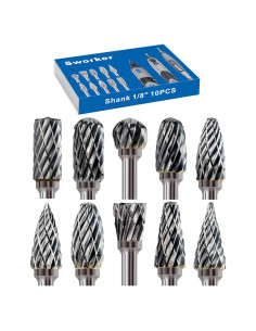 Juego de 10 Brocas Carburo Tungsteno Sworker 3 mm Detalle