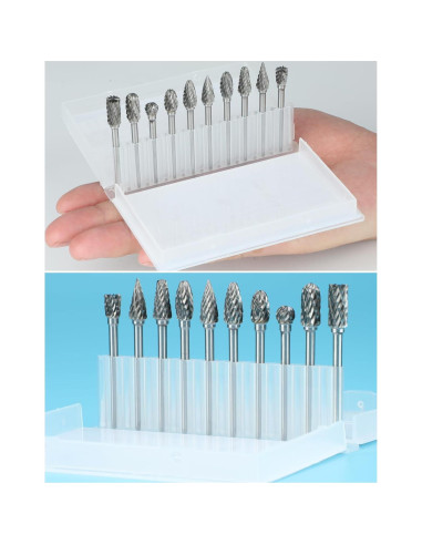 Juego de 10 Brocas Carburo Tungsteno Sworker 3 mm Detalle