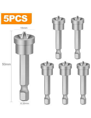 Posicionador de Tornillos CoguZed 50mm PH2 Imán para Paneles de Yeso