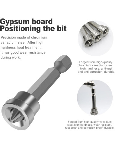 Posicionador de Tornillos CoguZed 50mm PH2 Imán para Paneles de Yeso