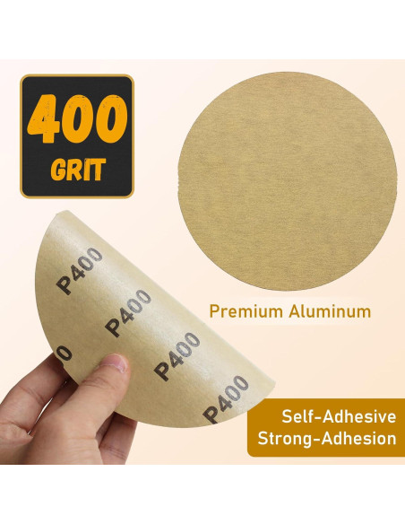 100 Discos de Lijado 15,24 cm Glowentix 400 Grano PSA 100 Discos de Lijado 15,24 cm Glowentix 400 Grano PSA