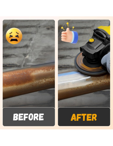 100 Discos de Lijado 15,24 cm Glowentix 400 Grano PSA