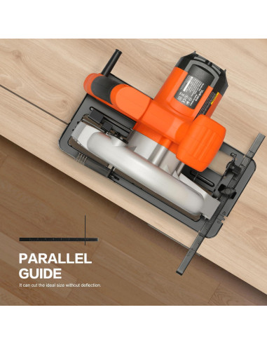 Sierra Circular Eléctrica Yunirvana 11A 6000RPM 18.42cm