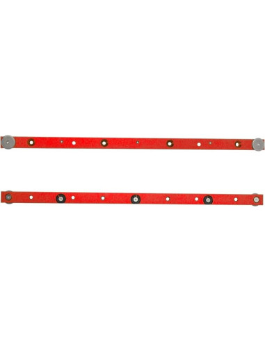 Barra de Inglete KETIPED 450mm Aluminio Rojo Ajustable