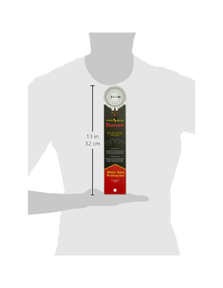 Transportador de Inglete Starrett 505A-12 de Aluminio 30,48 cm