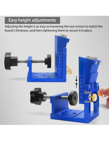Kit de Plantilla de Agujero en Ángulo HFM 15 para Carpintería