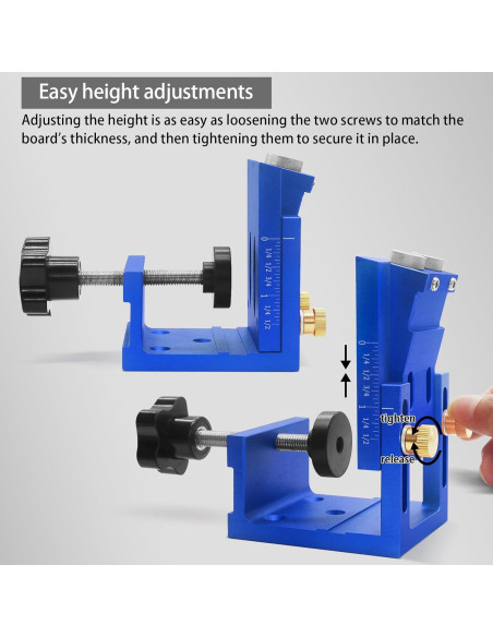 Kit de Plantilla de Agujero en Ángulo HFM 15 para Carpintería Kit de Plantilla de Agujero en Ángulo HFM 15 para Carpintería