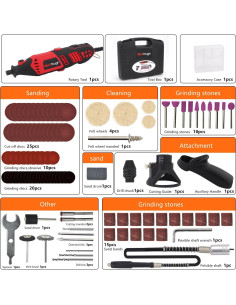 Kit Herramienta Rotativa Hyperpower 170W 100 Accesorios 2