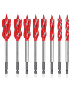 Juego de 8 Brocas de Auger Dualshine - Acero Carbono