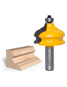 Fresa de Molduras Boomway 1.27cm Mango Cortador Semirredondo