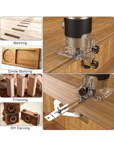 Router Compacto TwoWin 800W 1.25hp con 15 Brocas