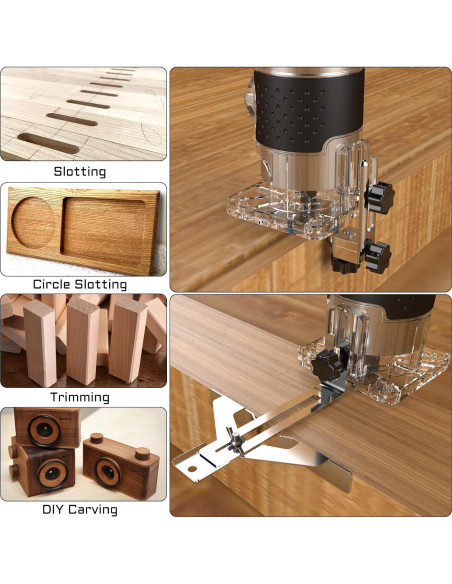 Router Compacto TwoWin 800W 1.25hp con 15 Brocas