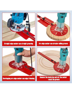 Plantilla de Corte Circular ONKEL.J para Router - Guía de Bisel 35.56 cm 2