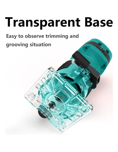 Router Compacto DOBETTER 32000 RPM con 6 Bits de Madera