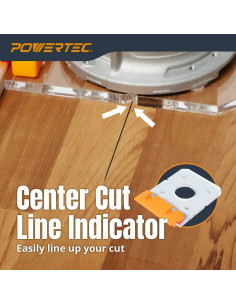 Adaptador de Rail de Guía POWERTEC 72019 para Router DeWalt 2