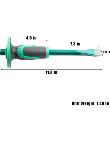 Cincel de Mampostería Genubi 30 cm Acero CRV Antideslizante
