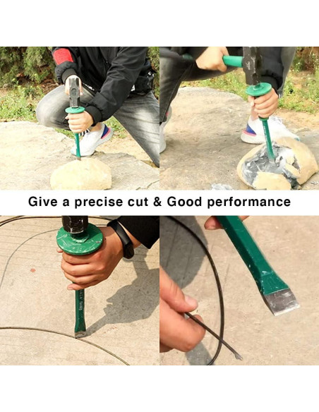 Cincel de Mampostería Genubi 30 cm Acero CRV Antideslizante