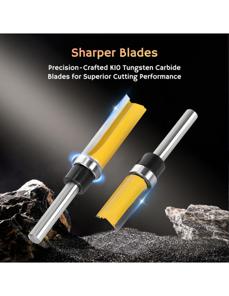 Juego de Brocas para Router GearCan 8 Piezas 1/4"