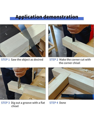 Cincel de Esquina RUITOOL 17.8 cm Corte Preciso 90