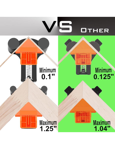Juego de 4 abrazaderas de esquina NAYE 60/90/120 grados